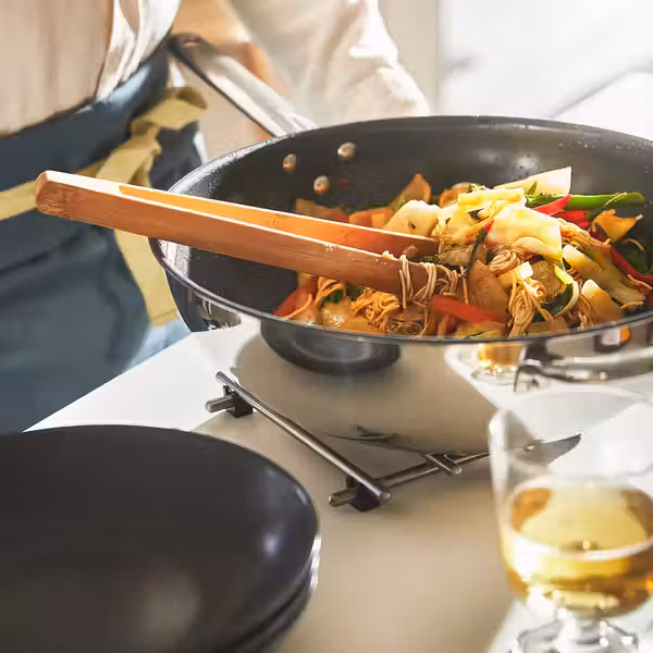 IKEA 365+ Вок-сковорода - нержавеющ сталь/антипригарное покрытие 32 см - фото 7