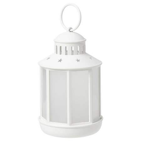 Светодиодный фонарь, 13 см, с батарейным питанием белый IKEA STRÅLA СТРОЛА 405.633.52