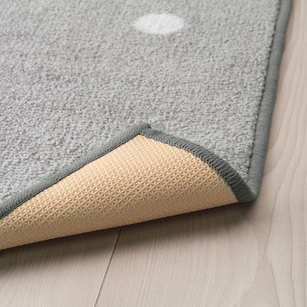 Ковер, точечный, серый, 133x160 см IKEA LEN ЛЕН 904.539.21 - фото 5