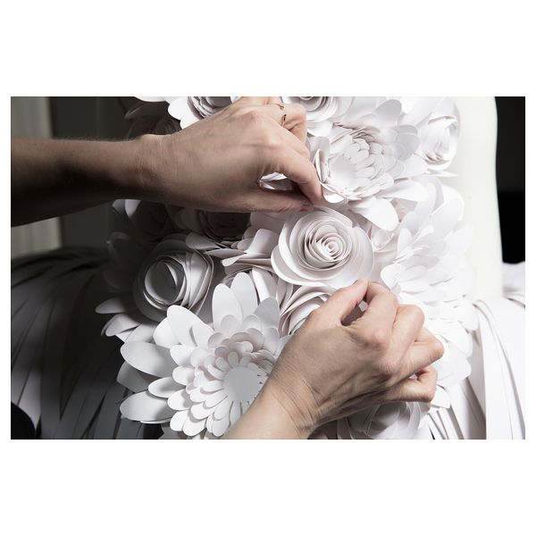 Набор украшений, 4 шт. ВИНТЕР 2018, белый - схема-чертеж с размерами