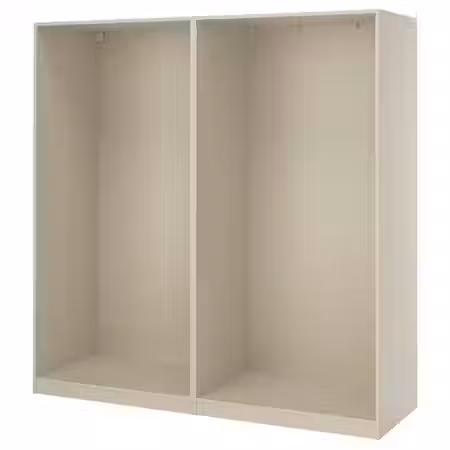 PAX 2 каркаса гардеробов - серо-бежевый 200x58x201 см