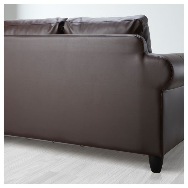 Диван-кровать, Кимстад темно-коричневый IKEA ФИКСХУЛЬТ 003.531.91 - схема-чертеж с размерами