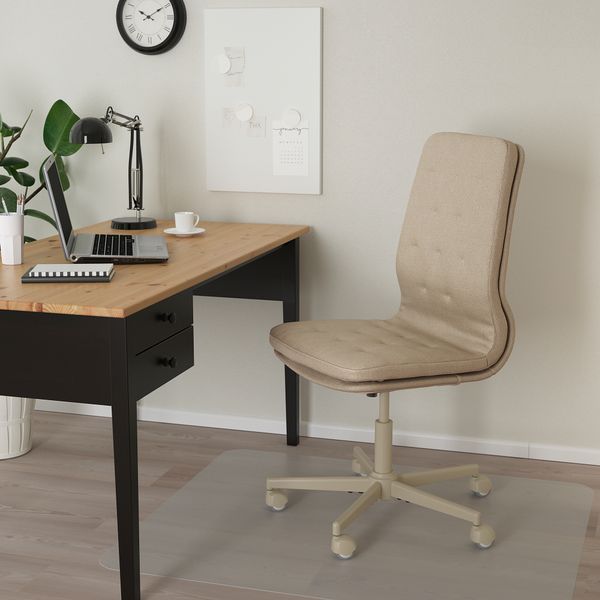 Конференц-стул, на колесиках, Naggen бежевый IKEA MULLFHATTEFJÄLL ХАТТЕФЬЕЛЛЬET МУЛЛЬФЬЕЛЛЕТ 004.724.91 - фото 7