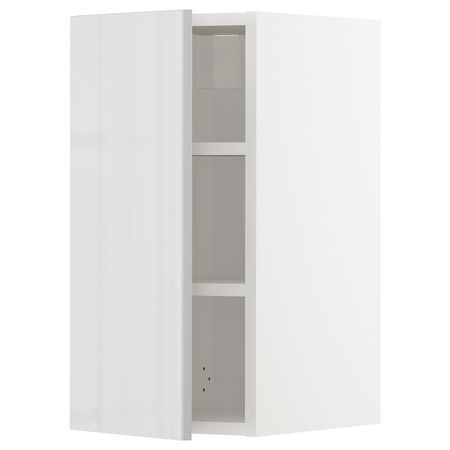 Шкаф навесной с полкой, белый/Рингульт светло-серый 30x60 см IKEA METOD МЕТОД 693.003.84
