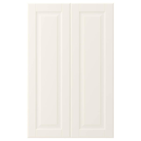 Дверца для напольного углового шкафа, 2шт, белый с оттенком 25x80 см IKEA BODBYN БУДБИН 903.670.42 - фото 1