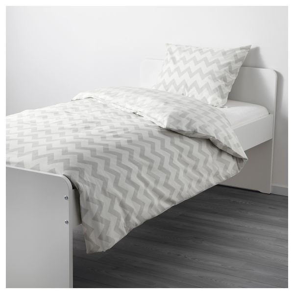 Пододеяльник и 1 наволочка ЛАТТО, большой робот, светло-серый (150x200/50x70 см) - фото 4