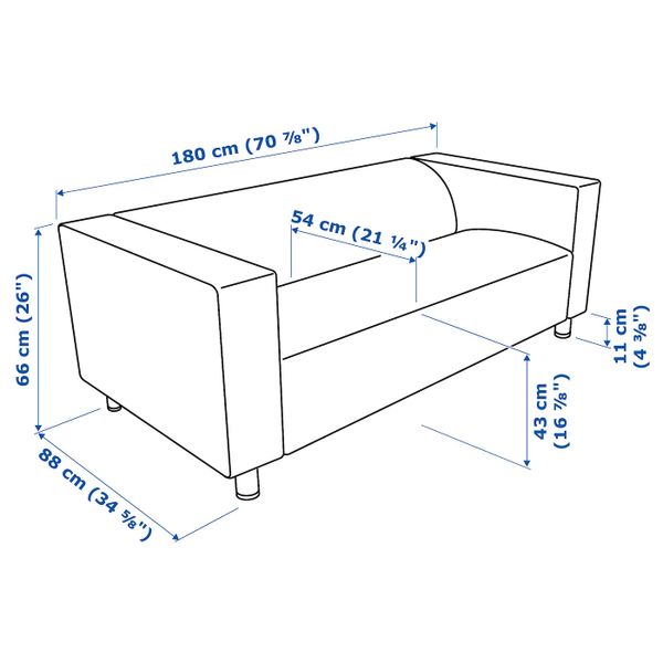 IKEA, дополнительный ракурс - схема-чертеж с размерами