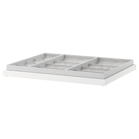 Выдвижная полка+вставка, белый 75x58 см IKEA KOMPLEMENT КОМПЛИМЕНТ 892.495.06