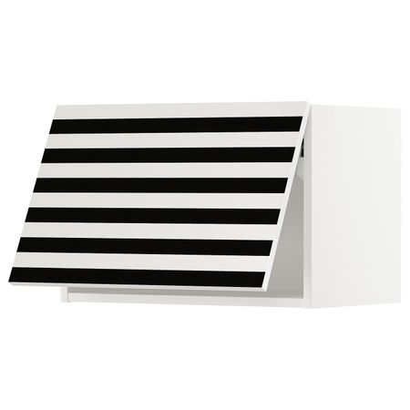 Горизонтальный навесной шкаф, белый, Иттербин с печатным рисунком 60x40 см IKEA МЕТОД 292.870.68