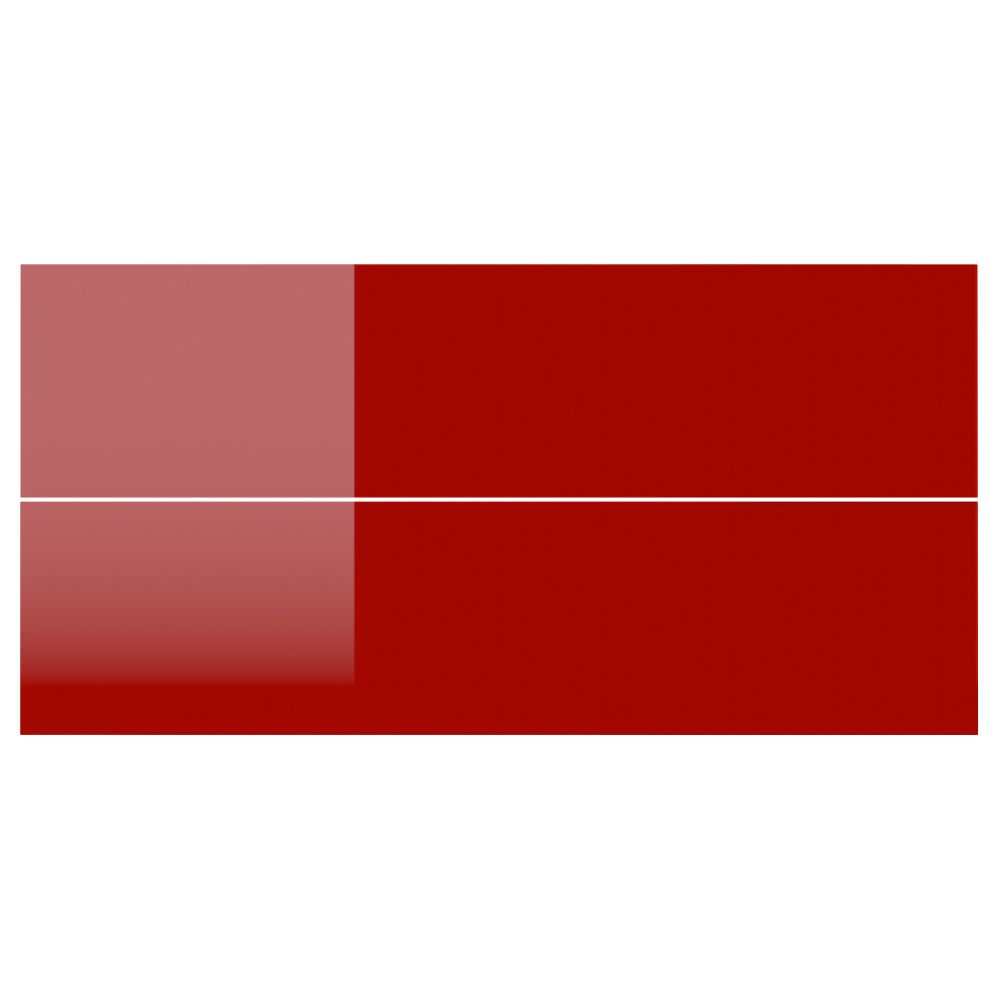 Фронтальная панель ящика РИНГУЛЬТ, глянцевый красный - схема-чертеж с размерами