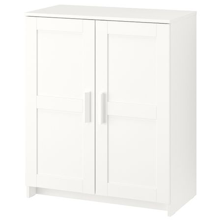 Шкаф с дверями, белый 78x95 см IKEA BRIMNES БРИМНЭС 003.842.44
