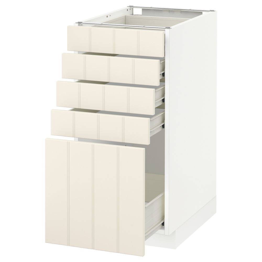 Напольный шкаф с 5 ящиками МЕТОД / ФОРВАРА, белый, Хитарп белый с оттенком - схема-чертеж с размерами