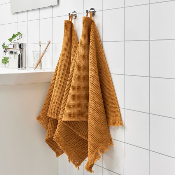 Полотенце, темно-желтый 50x100 см IKEA VALLASÅN ВАЛЛАСОН 505.022.40 - фото 3