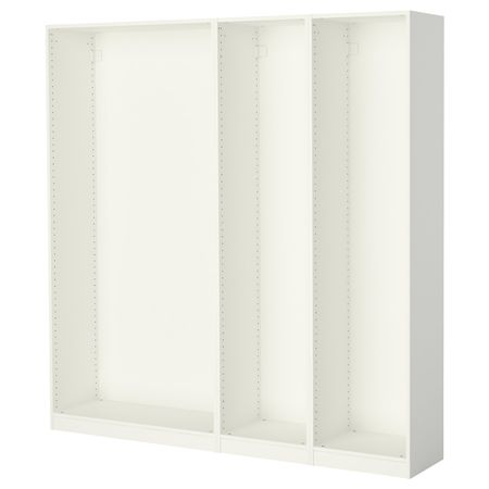 3 каркаса гардеробов, белый 200x35x201 см IKEA PAX ПАКС 098.953.30