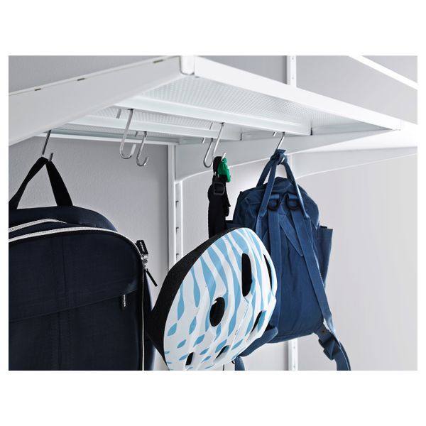 Полка, металлический белый 60x58 см IKEA АЛЬГОТ 703.795.12 - фото 2