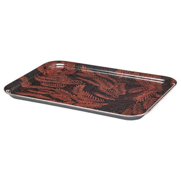 Поднос, черный/красный 20x28 см IKEA HÖSTKVÄLL ХЁСТКВЭЛЛ 204.975.51 - фото 1