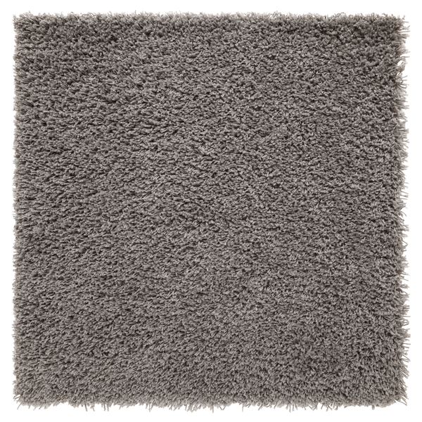 Ковер, длинный ворс ХАМПЭН, серый (80x80 см) - фото 1