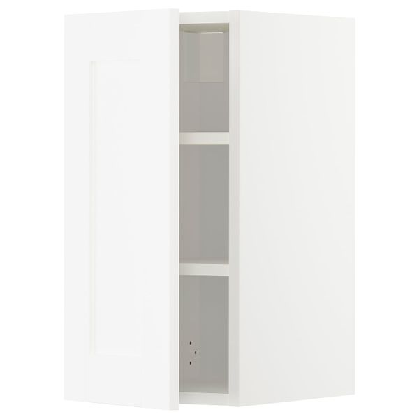 Шкаф навесной с полкой, белый/Сэведаль белый 30x60 см IKEA METOD МЕТОД 093.004.57 - схема-чертеж с размерами