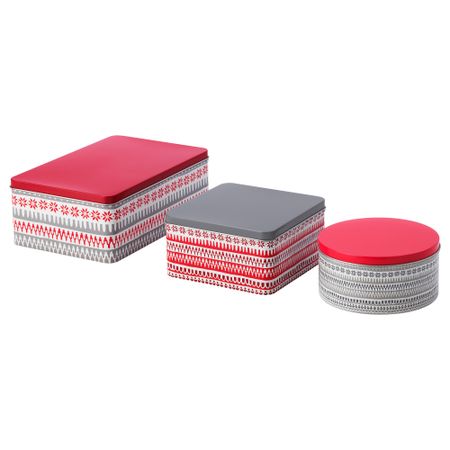 Набор емкостей, 3 штуки ВИНТЕР 2017, разноцветный