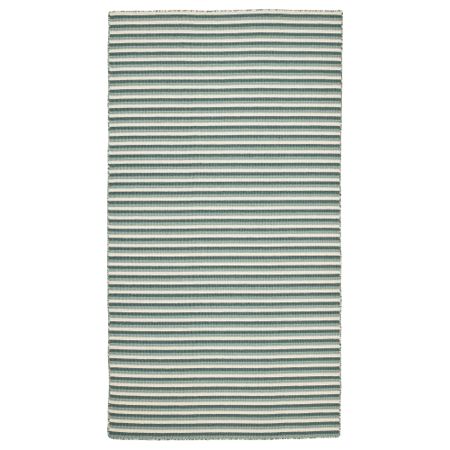 Ковер безворсовый ВЕСТБРИК, ручная работа, зеленый (80x150 см)