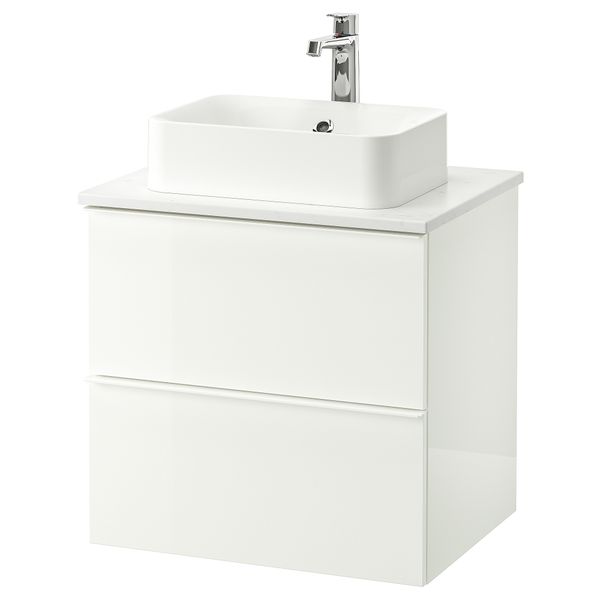 Шкаф со столешницей 45x32 раковина, 62x49x72 cm IKEA HÖRVIK ХОРВИК, GODMORGON ГОДМОРГОН, TOLKEN ТОЛКЕН 193.083.87 - фото 2