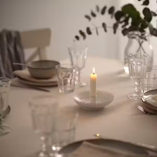 TURTURDUVA ТУРТУРДУВА Подсвечник - белый с оттенком 4 см - фото 2