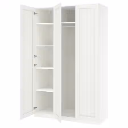 PAX / GULLABERG Гардероб, комбинация - белый/белый 150x60x236 см
