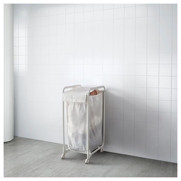 Мешок для хранения на опоре/колесики АЛЬГОТ, белый (56 л) - схема-чертеж с размерами