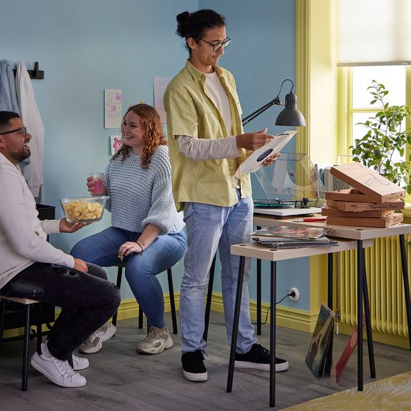 Комплект столов с табуретами,4 предмета, черный под березу IKEA FRIDNÄS 705.042.76 - фото 6