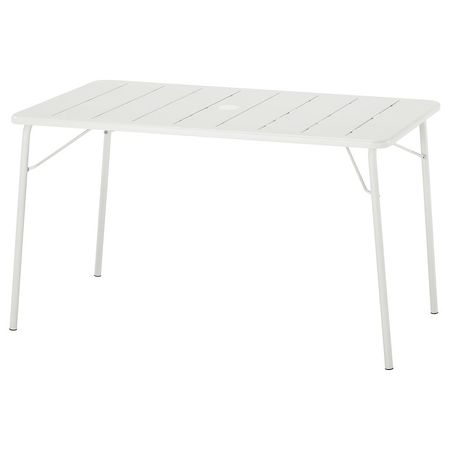 TORPARÖ Садовый стол - белый/складной 130x74 см