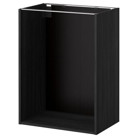 Каркас напольного шкафа, под дерево черный 60x37x80 см IKEA МЕТОД 203.679.79