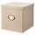 KVARNVIK Коробка с крышкой - бежевый 32x35x32 см