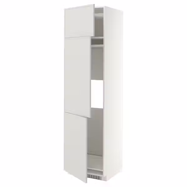 METOD Высокий шкаф д/холод/мороз/3 дверцы - фото 1