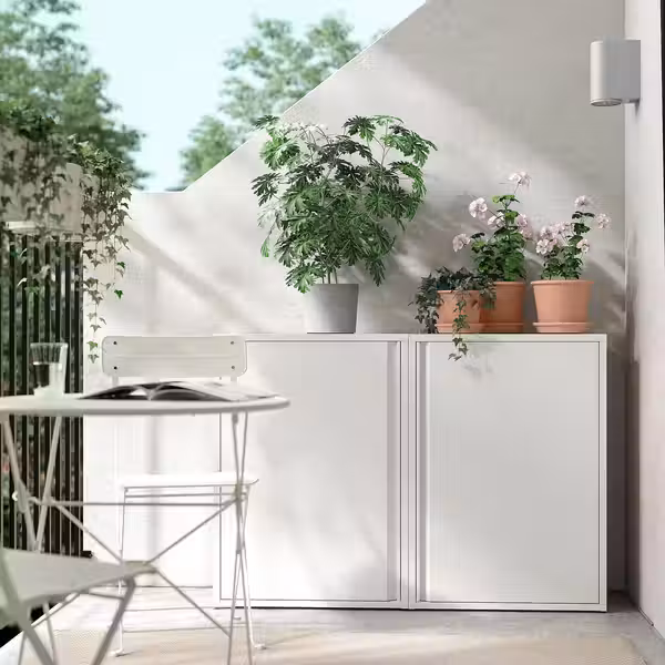 SUNDSÖ СУНДСЁ Шкаф - белый с оттенком для сада/для дома 60x35x86 см - фото 4