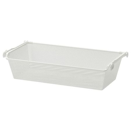 KOMPLEMENT Сетчатая корзина с направляющими - белый 75x35 см