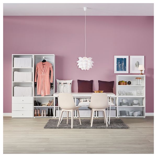 Гардероб, белый/Фоннес Саннидаль 340x42x241 см IKEA ОПХУС 492.483.68 - фото 8