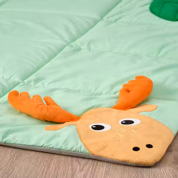 SANDBI Детский коврик - Скандинавская природа/разноцветный 100x100 см - схема-чертеж с размерами