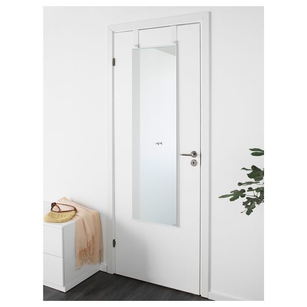 Надверное зеркало ГАРНЕС, белый (38x155 см) - фото 5