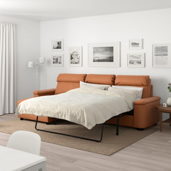 3-местный диван-кровать, с козеткой/Гранн/Бумстад золотисто-коричневый IKEA LIDHULT ЛИДГУЛЬТ 692.660.83 - фото 3