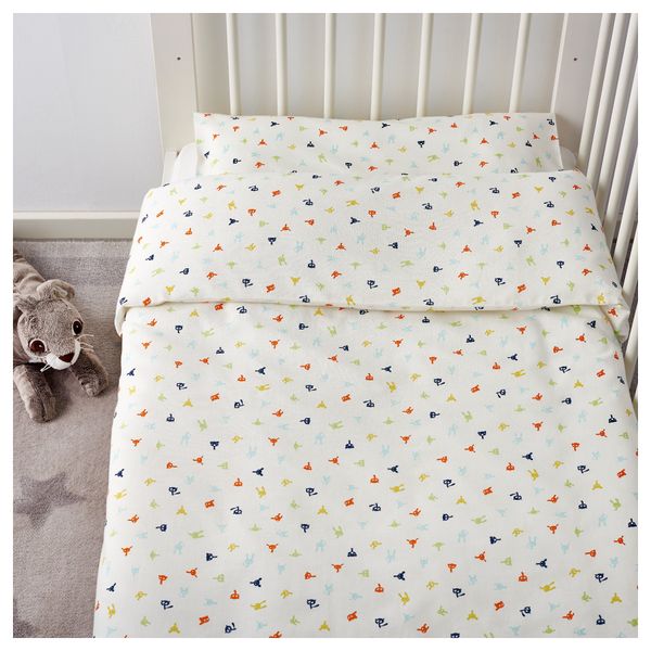 Пододеяльник, наволочка для кроватки СТЬЕРНБИЛД, разноцветный (110x125/35x55 см) - фото 3