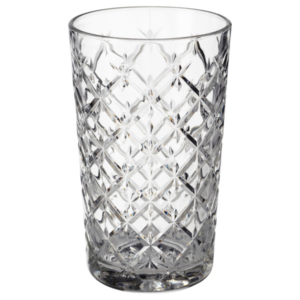 Стакан ФЛИМРА, прозрачное стекло, с рисунком (42 сл) - фото 1