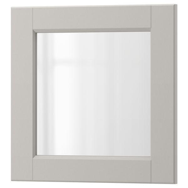 Стеклянная дверь ЛЕРХЮТТАН, светло-серый - схема-чертеж с размерами