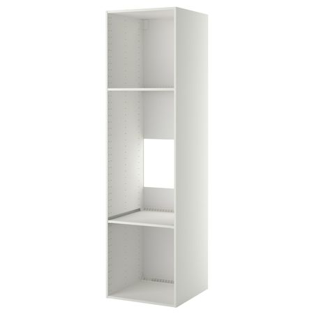 Каркас высокого шкафа для/духов/холод, белый 60x60x220 см IKEA METOD МЕТОД 303.679.50