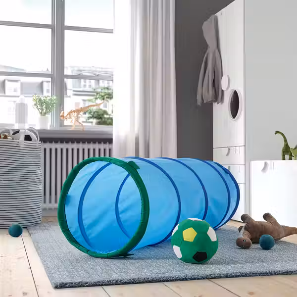 DVÄRGMÅS ДВЭРГМОС Игровой туннель - синий/зеленый - фото 2