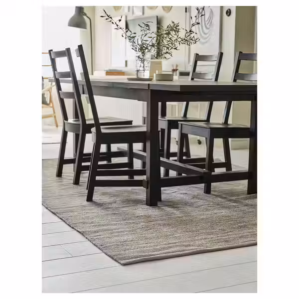 TIDTABELL ТИДТАБЕЛЛ Ковер, безворсовый - серый 170x240 см - фото 5