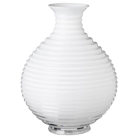 Ваза, стекло белый 20 см IKEA INBJUDEN ИНБЬЮДЕН 704.913.06
