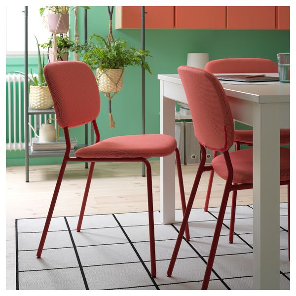 Стул, красный/Кабуса красный IKEA KARLJAN КАРЛ-ЯН 904.439.08 - фото 3