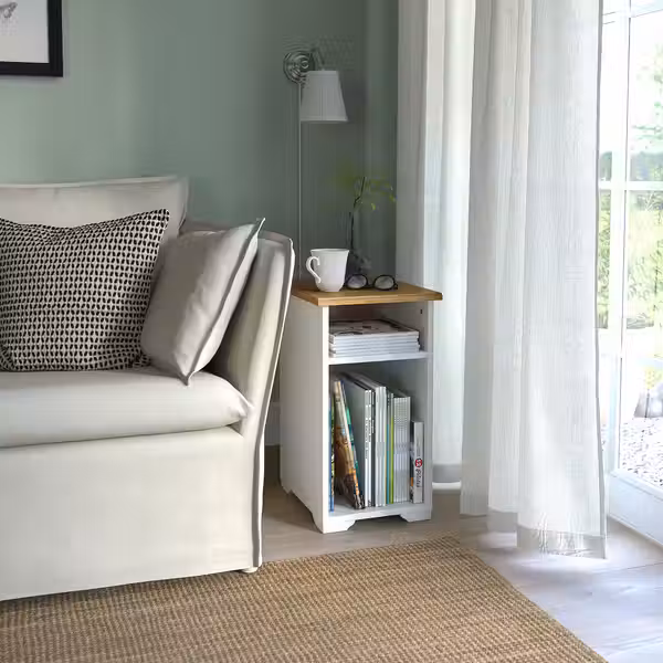 SKRUVBY Придиванный столик - белый 40x32 см - фото 2