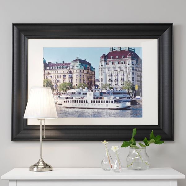 Рама, черный 61x91 см IKEA СКАТТЭБЮ 003.815.75 - фото 3