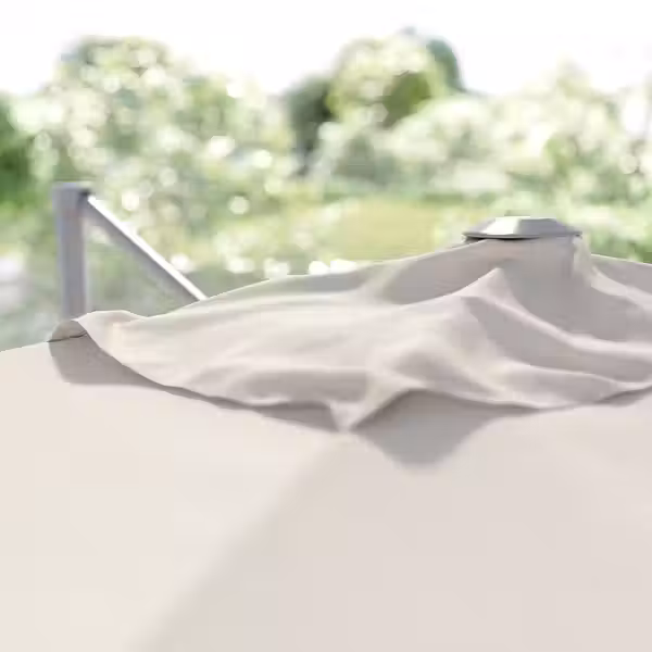 SVALÖN СВАЛЁН Зонт от солнца, подвесной - светлый серо-бежевый 300x200 см - фото 6